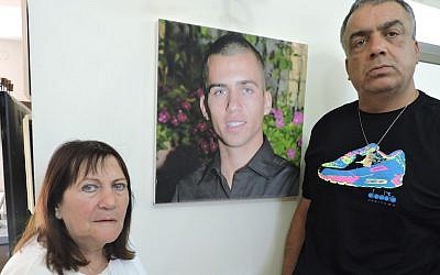 Zehava and Herzl Shaul said they have no definitive proof that their son Oron died after he was captured by Hamas in Gaza City on July 20, 2014. (JTA/Ben Sales)