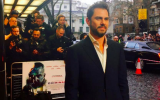 Israeli-born director Ariel Vromen at the London premiere of his latest film, 'Criminal,' starring Gal Gadot, Kevin Costner, Tommy Lee Jones and Ryan Reynolds (Courtesy Ariel Vromen Facebook page)