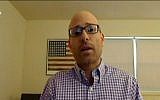 Ron Ben-Haim, who lives in New Jersey, is suing Israeli judges in US courts for failing to return his daughter to the US after she was kidnapped and taken to Israel by her mother. (Screen capture, Channel 10)