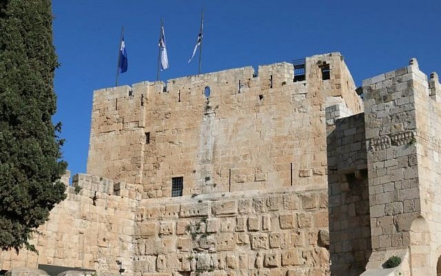 The foundation's of the Jerusalem Citadel were built by the ancient Maccabees. (Shmuel Bar-Am)