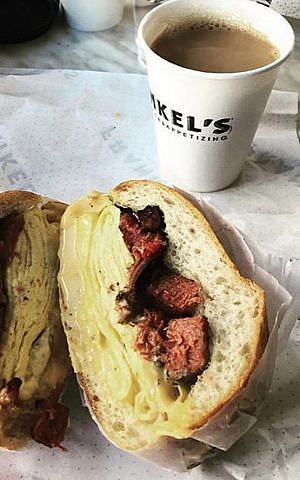 A pastrami ruben sandwich at Frankel's Delicatessen in New York. (via Instagram)