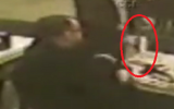 A still image from CCTV footage allegedly showing the moment on April 25, 2016 when a man shoots his friend in an Istanbul restaurant in a row over paying the bill (Screenshot: milliyet.com)