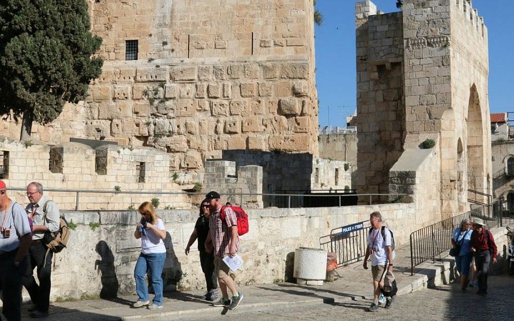 Field Marshal Edmund Allenby stood on the Citadel steps and declared Jerusalem to be under English rule in 1917. (Shmuel Bar-Am)