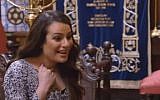Actress Lea Michele in Greece during the show 'Who Do You Think You Are?' (screen capture: YouTube)