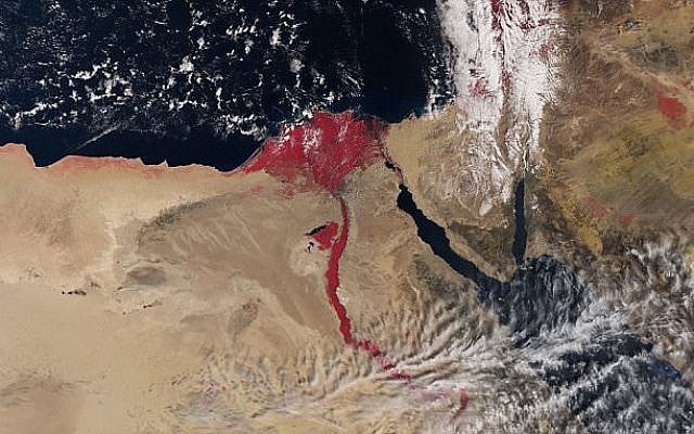 Satellite image of red River Nile evokes biblical legend | The ...
