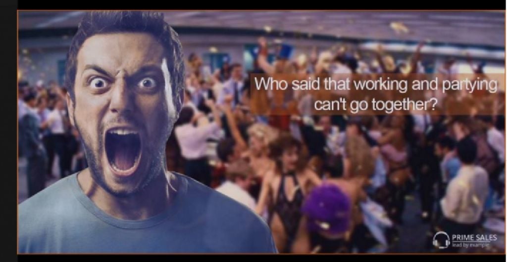 An ad for binary options firm Prime Sales featuring a still from ‘The Wolves of Wall Street” (Screenshot) An ad for binary options firm Prime Sales featuring a still from ‘The Wolves of Wall Street” (Screenshot)