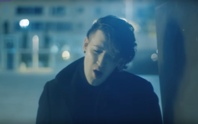 Hovi Star in a still image from a video of his song 'Made of Stars', Israel's entry to the Eurovision contest. (Screen capture YouTube)