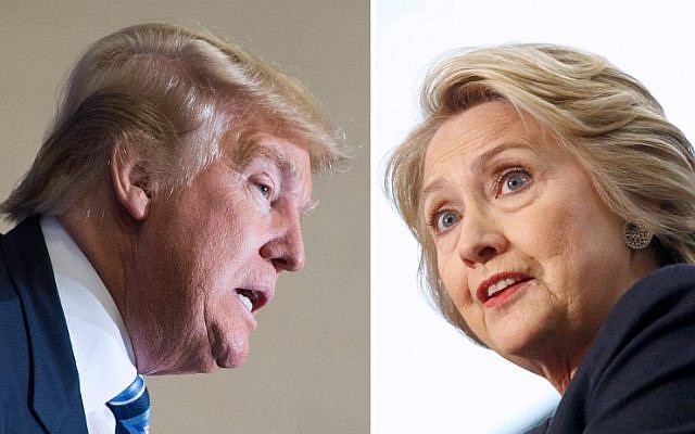 Democratic presidential candidate Hillary Clinton (left) on April 4, 2016 and Republican challenger Donald Trump on February 16, 2016. (AFP Photo) Democratic presidential candidate Hillary Clinton (left) on April 4, 2016 and Republican challenger Donald Trump on February 16, 2016. (AFP Photo)