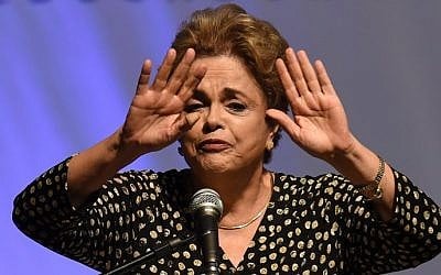 Brazilian President Dilma Rousseff on May 10, 2016.
(AFP PHOTO / EVARISTO SA)