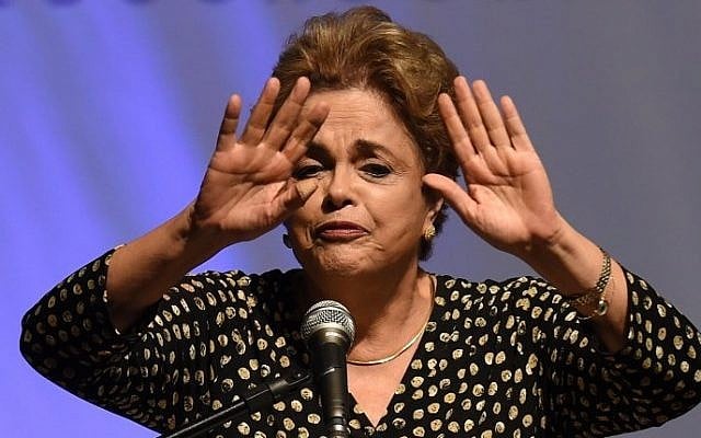 Brazilian President Dilma Rousseff on May 10, 2016.
(AFP PHOTO / EVARISTO SA) Brazilian President Dilma Rousseff on May 10, 2016.
(AFP PHOTO / EVARISTO SA)