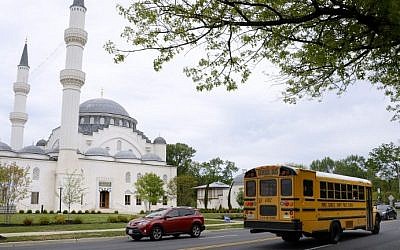 View of the mosque at the Diyanet Center of America on May 13, 2016 in Lanham, Maryland. (AFP PHOTO / Olivier Douliery)