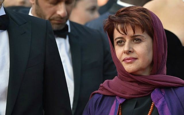 Iranian producer Katayoon Shahabi arrives on May 16, 2016 for the screening of the film "Loving" at the 69th Cannes Film Festival in Cannes, southern France.  (Loic Venance/AFP)