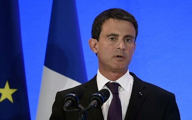 French Prime Minister Manuel Valls delivers a speech during the Interministerial committee of rural life on May 20, 2016, Privas, southeastern France. (AFP/PHILIPPE DESMAZES) French Prime Minister Manuel Valls delivers a speech during the Interministerial committee of rural life on May 20, 2016, Privas, southeastern France. (AFP/PHILIPPE DESMAZES)