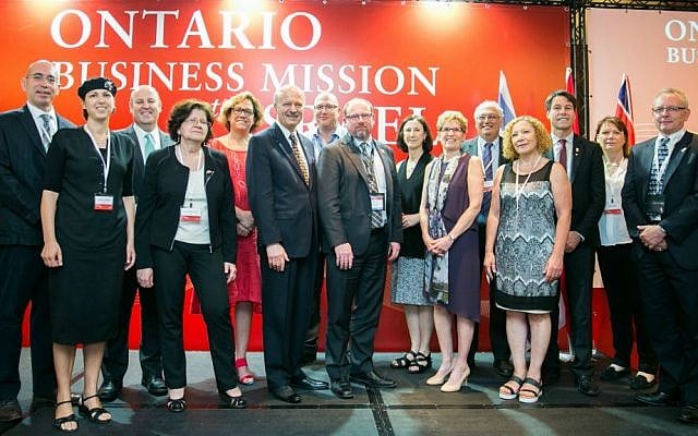 The Ontario Business Mission to Israel in Tel Aviv. (Courtesy) The Ontario Business Mission to Israel in Tel Aviv. (Courtesy)