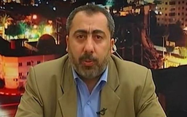Senior Hamas official Taher Nunu. (YouTube/Israel Defense Forces)