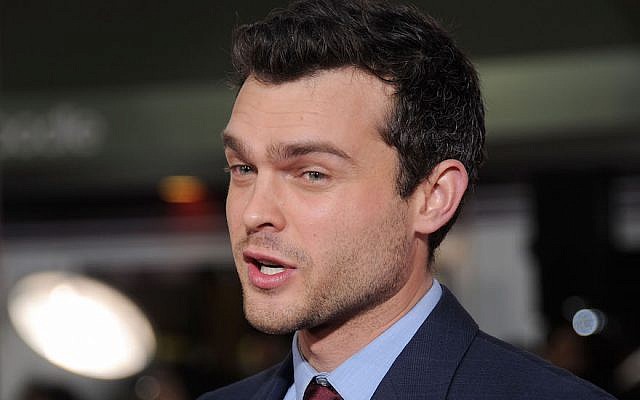 Alden Ehrenreich arrives at the premiere of Universal Pictures' 'Hail, Caesar!' at Regency Village Theatre on February 1, 2016 in Westwood, California. (Gregg DeGuire/WireImage via JTA) Alden Ehrenreich arrives at the premiere of Universal Pictures' 'Hail, Caesar!' at Regency Village Theatre on February 1, 2016 in Westwood, California. (Gregg DeGuire/WireImage via JTA)