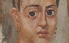 An Antonine-era mummy portrait of a young woman from the University of Zurich restituted to the heirs of a German Jewish publisher in April 2016. (Frank Tomio/University of Zurich)