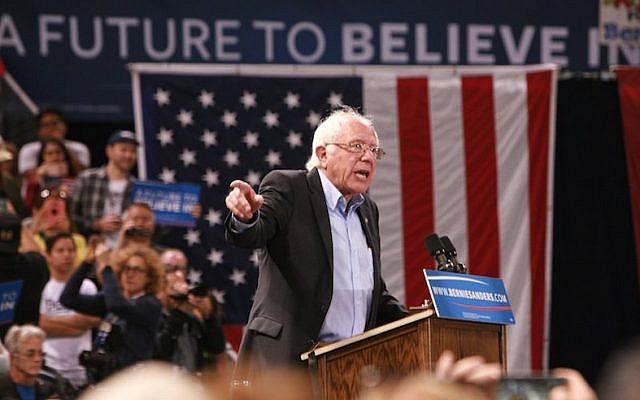 Bernie Sanders, Democratic presidential candidate, speaking at a campaign rally at California Sate University, Dominguez Hills in Carson, California, May 17, 2016. (Jim Steinfeldt/Getty Images) Bernie Sanders, Democratic presidential candidate, speaking at a campaign rally at California Sate University, Dominguez Hills in Carson, California, May 17, 2016. (Jim Steinfeldt/Getty Images)