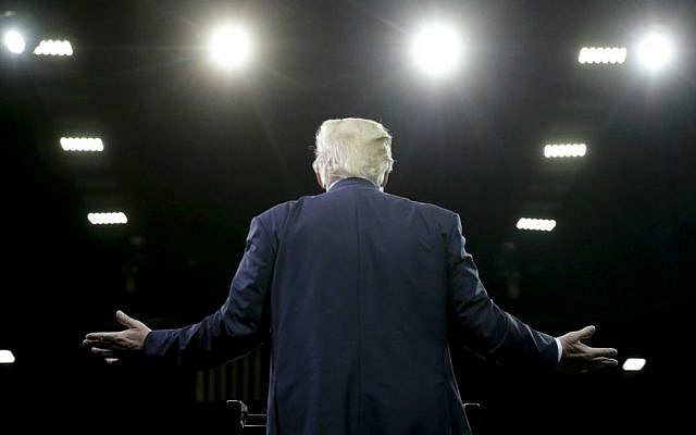 Republican presidential candidate Donald Trump speaks during a rally in Fresno, California, May 27, 2016. (AP Photo/Chris Carlson)