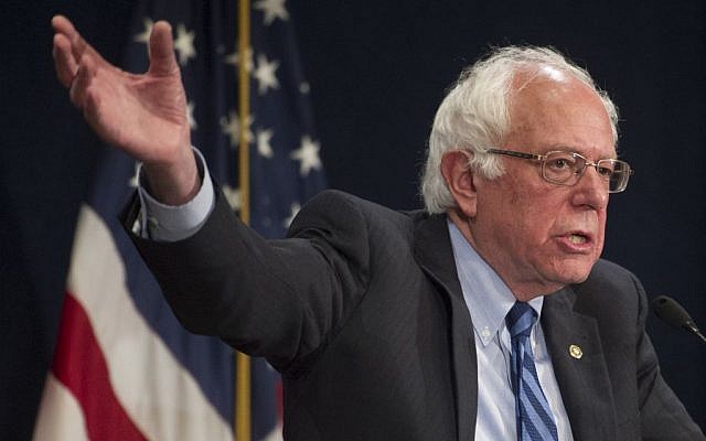 Democratic presidential candidate, Sen. Bernie Sanders, I-Vt. speaks at a news conference in Washington, Sunday, May 1, 2016. (AP/Cliff Owen) 