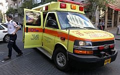 Illustrative: A Magen David Adom ambulance. (Nati Shohat/Flash90)