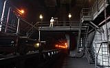 View from inside an Israel Elecric Corporation power plant in Hadera on August 11, 2011. (Yaakov Naumi/Flash90)