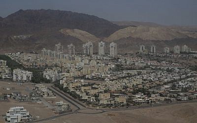 View of the southern Israeli city of Eilat on April 1, 2014. (Nati Shohat/Flash90)