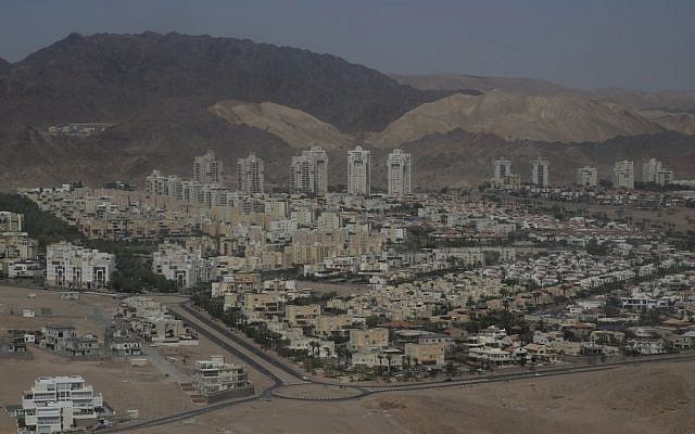 View of the southern Israeli city of Eilat on April 1, 2014. (Nati Shohat/Flash90)