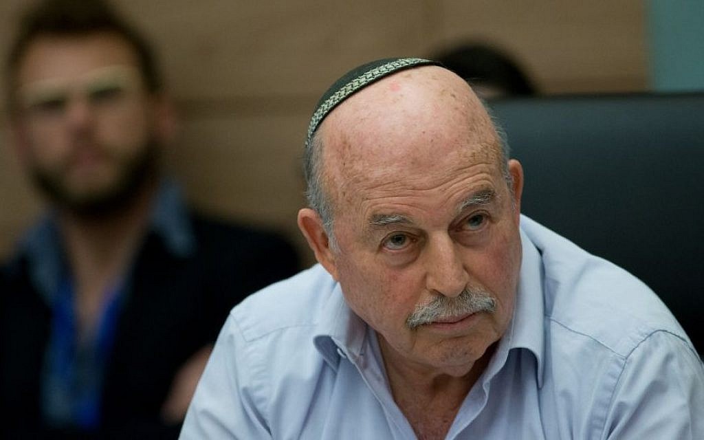 Constitution Law and Justice Committee chairman MK Nissan Nissan Slomiansky, a meeting in the Knesset, February 23, 2016. (Yonatan Sindel/Flash90)