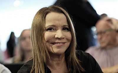 Zionist Union MK Shelly Yachimovich on April 12, 2016 (Tomer Neuberg/Flash90)