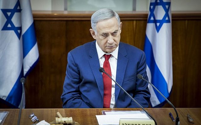 Prime Minister Benjamin Netanyahu leads the weekly cabinet meeting at his office in Jerusalem on May 15, 2016. (Photo by Emil Salman/Pool) Prime Minister Benjamin Netanyahu leads the weekly cabinet meeting at his office in Jerusalem on May 15, 2016. (Photo by Emil Salman/Pool)
