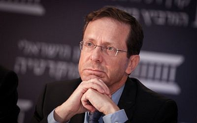 Opposition Isaac Herzog attends an Israel Democracy Institute conference in Jerusalem on May 25, 2016. (Photo by Yonatan Sindel/FLASH90) Opposition Isaac Herzog attends an Israel Democracy Institute conference in Jerusalem on May 25, 2016. (Photo by Yonatan Sindel/FLASH90)