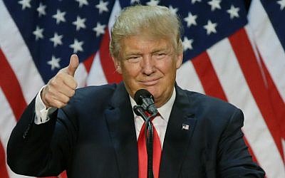 Republican presidential candidate Donald Trump speaks during a rally in Eugene, Oregon, May 6, 2016. (AP/Ted S. Warren)