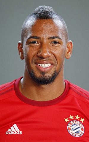 Bayern Munich's Jerome Boateng poses during an official photo shooting in Munich, Germany, July 2015. (AP Photo/Matthias Schrader file)