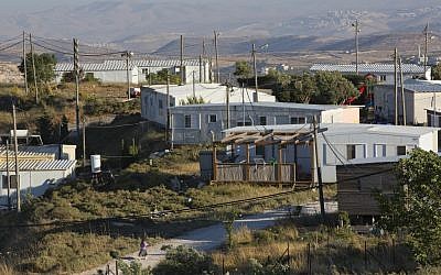 Amona, an Israeli settlement outpost in the West Bank, east of Ramallah, May 2016. (AP Photo/Oded Balilty)