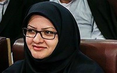 Iranian lawmaker-elect Minoo Khaleghi. (Wikipedia/Hamed Malekpour/Tasnim News Agency/CC BY 4.0)