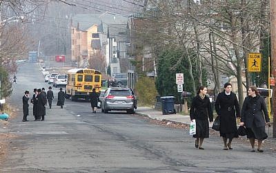 File: New Square, a village in Rockland County, New York, is home to the Skverer Hasidic group. (Uriel Heilman/JTA)