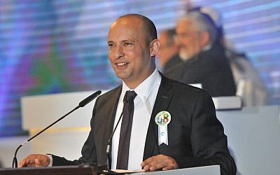 Education Minister Naftali Bennett on Israel's Independence Day, May 12, 2016 (Shlomi Amsalem/GPO)