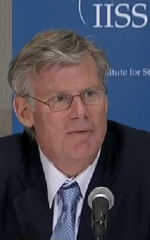 Michael Elleman, a senior fellow at the International Institute for Strategic Studies think-tank. (Screen capture: C-Span)