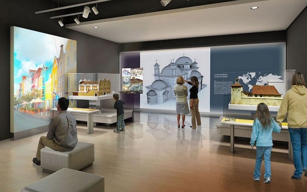 A rendering of the Beit Hatfutsot-Museum of the Jewish People’s updated Synagogue Hall. (Courtesy: Beit Hatfutsot) A rendering of the Beit Hatfutsot-Museum of the Jewish People’s updated Synagogue Hall. (Courtesy: Beit Hatfutsot)