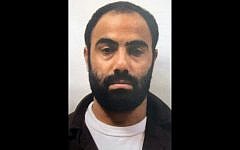 Hamas operative Mahmoud Atawnah, picked up by Israeli security forces last month, in a photo released on May 5, 2016. (Shin Bet)