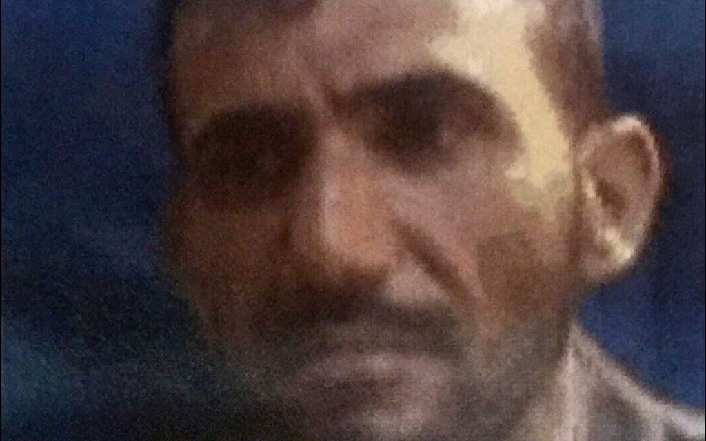 Salim Jamal Hassan Naman, a resident of the Gaza Strip accused by Israel of smuggling weapons and illegal building equipment into the coastal enclave for Hamas and other terror groups, in an undated photograph. (Shin Bet)