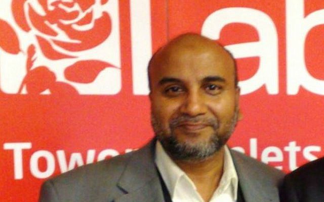 Musabbir Ali, a former East London campaign officer for the Labour Party. (Twitter screen shot)