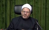 Egyptian Grand Mufti Dr. Shawki Allam (Screenshot/YouTube)