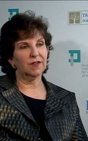 Anita Friedman educated Susan Koret about the Holocaust years into her tenure as Koret Foundation Chairwoman (screenshot: youtube) Anita Friedman educated Susan Koret about the Holocaust years into her tenure as Koret Foundation Chairwoman (screenshot: youtube)