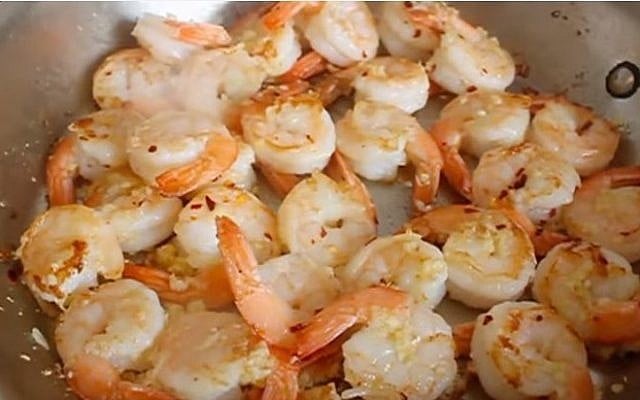 A shrimp dish (YouTube screenshot) A shrimp dish (YouTube screenshot)
