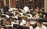 Students at the Beth Medrash Govoha yeshiva in Lakewood, New Jersey. (YouTube screenshot)