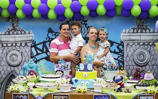 Eduardo and Mariana Zagury held a third birthday party for their twins Gabriel and Daniela at a fancy “party house” in Rio, but chose the venue for its innovative educational approach. (Courtesy of the Zagury family)
