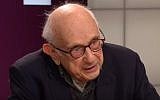 Historian Fritz Stern during an interview in 2015 (YouTube screenshot)