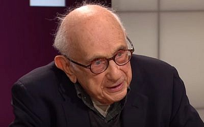 Historian Fritz Stern during an interview in 2015 (YouTube screenshot)